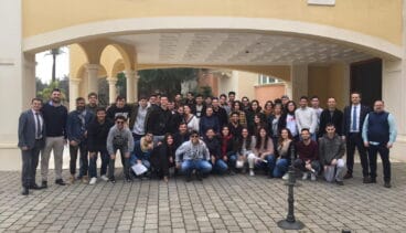 Estudiantes visitando el Hotel Marriot La Sella Golf
