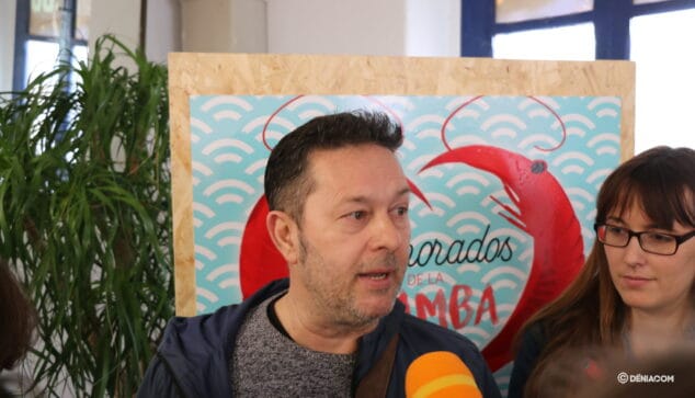 Imagen: Ferran Giró durante la presentación de Enamorados de la gamba