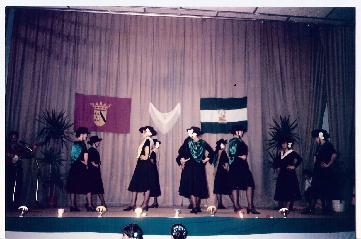 Celebración del Día de Andalucía en 1989 (Foto: Redes Sociales de la Casa de Andalucía)