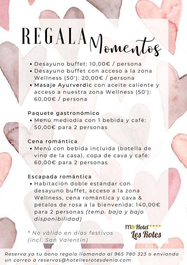 Imagen: Regala momentos para San Valentín en el Hotel Les Rotes