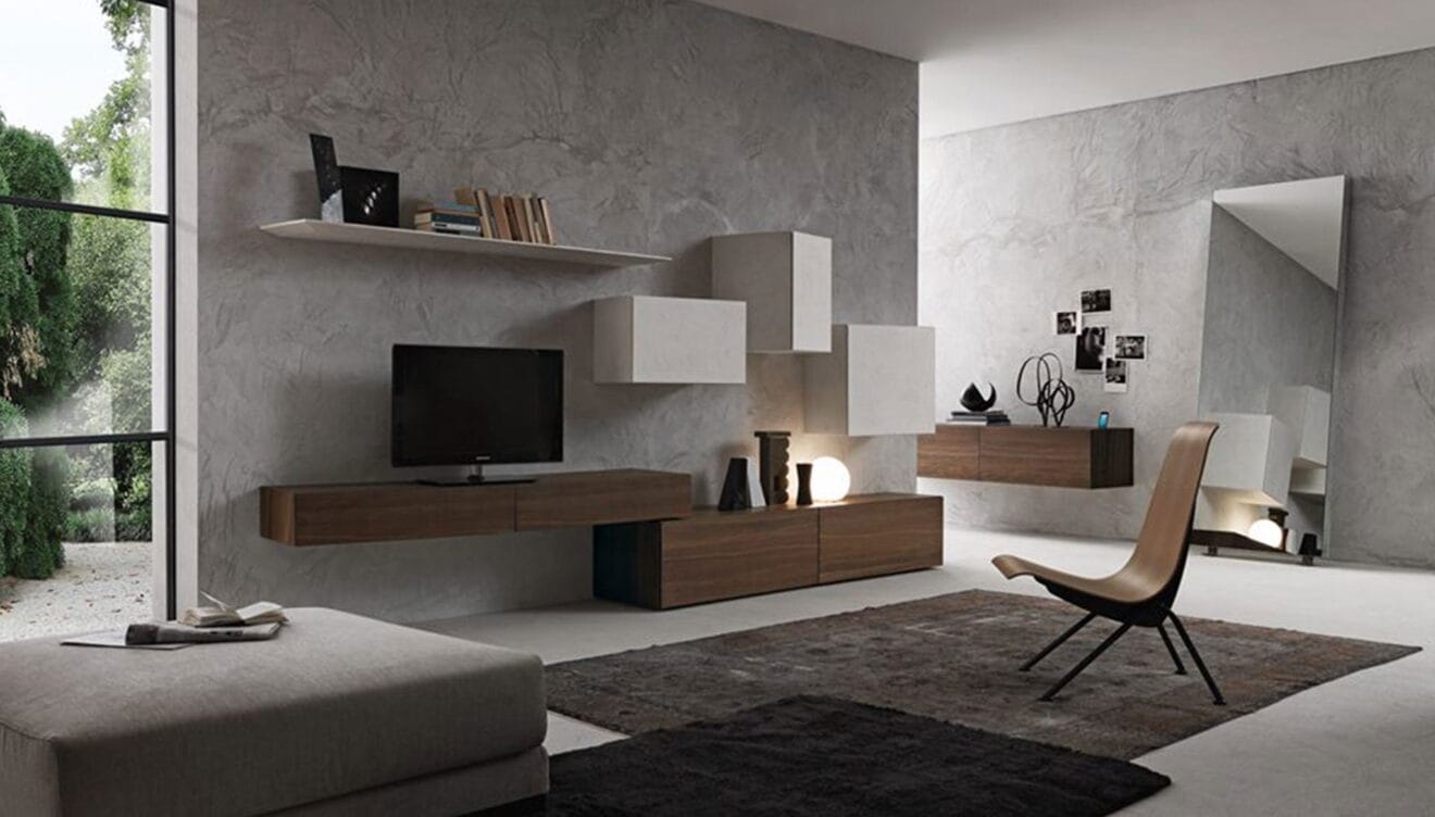 Salón de colores neutros - Muebles Martínez