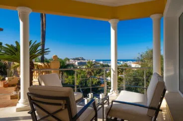 Terraza con vistas preciosas al mar y a Dénia – Aguila Rent a Villa