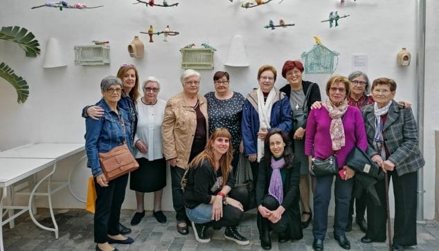 Patchwork hecho con retales del castillo por la libertad de las mujeres 1 Imagen: Alumnas de Patchwork de las Aulas de la Tercera Edad