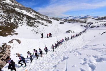 campeonato de espancc83a sobre raquetas de nieve