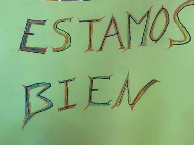 La Residencia de ancianos Santa Llúcia permanece libre de coronavirus 2 Imagen: Cartel con un mensaje tranquilizador para los familiares, en el perfil de Facebook de la Residencia de ancianos Santa Llúcia