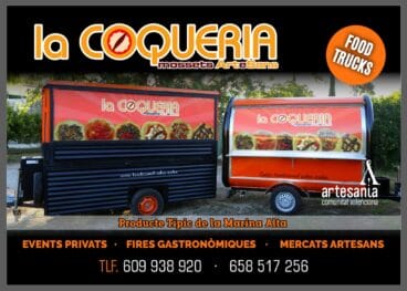Cartel del foodtruck de La Coquería