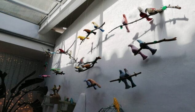 Patchwork hecho con retales del castillo por la libertad de las mujeres 2 Imagen: Exposición de Patchwork