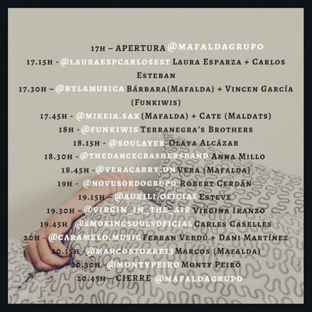 Imagen: Horario del festival y perfil donde verlo