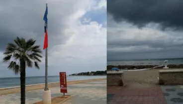 Las playas de Dénia cerradas