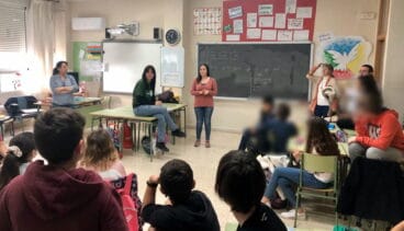 melani ivars en el taller de habilitats socials