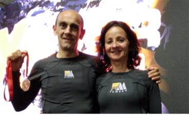 Nasio Cardona y Laurence Rastell en los Picos de Europa