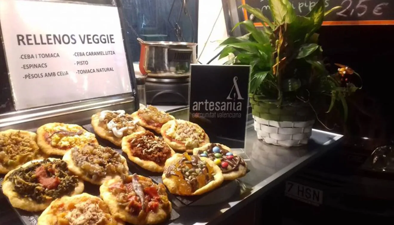 Detalle de las muestras de sabores en el foodtruck de La Coquería