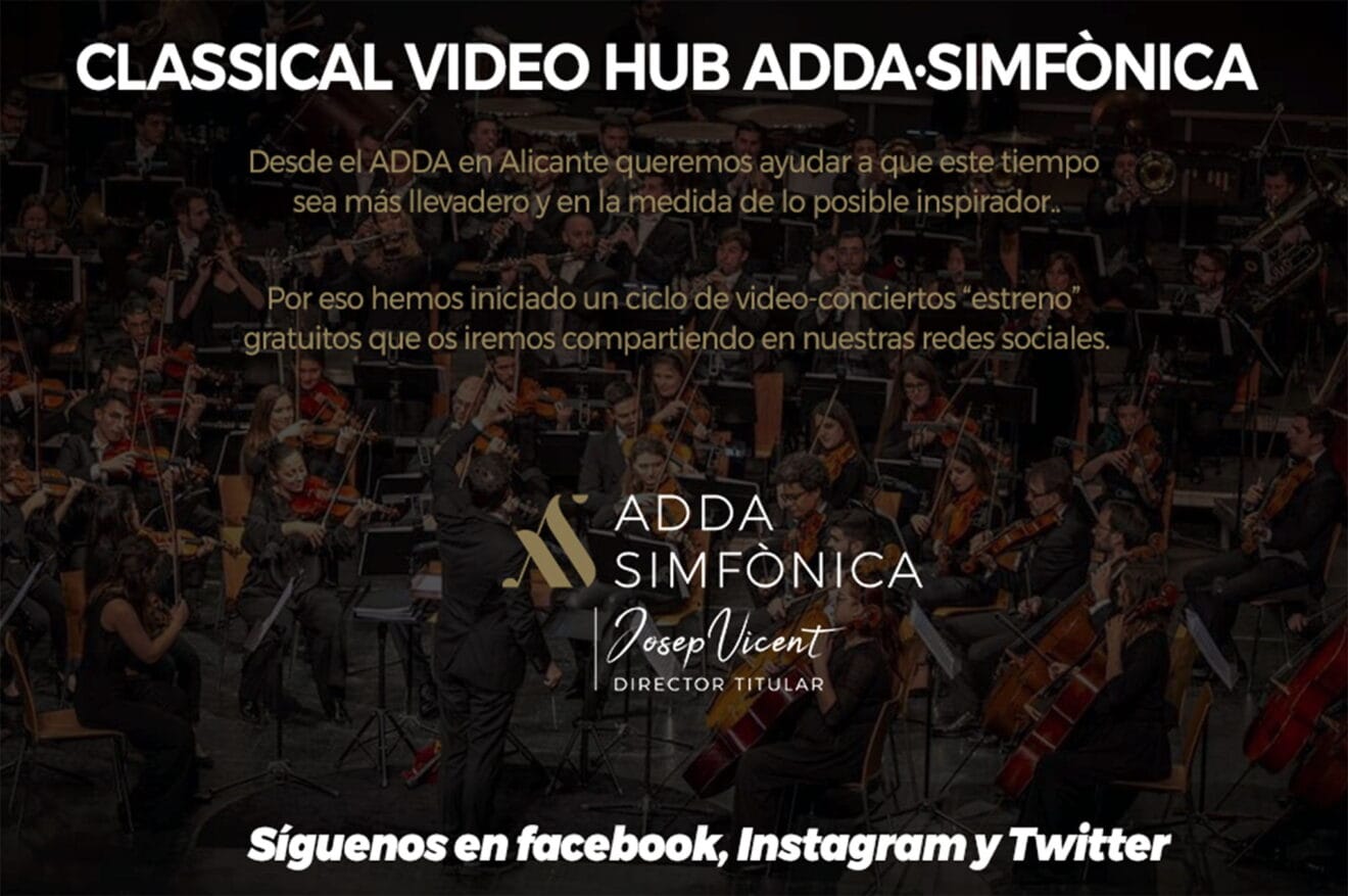 Cartel informativo de ADDA Simfònica