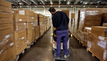 Almacen con material sanitario