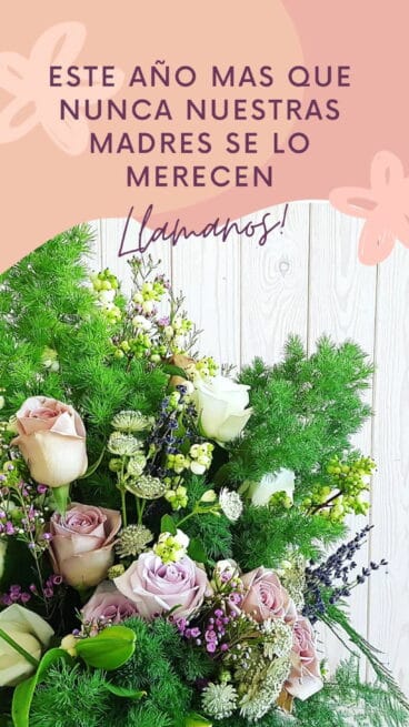 Cartel del Día de la Madre en Bodas y Flores