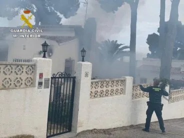 Casa calcinada en Moraira