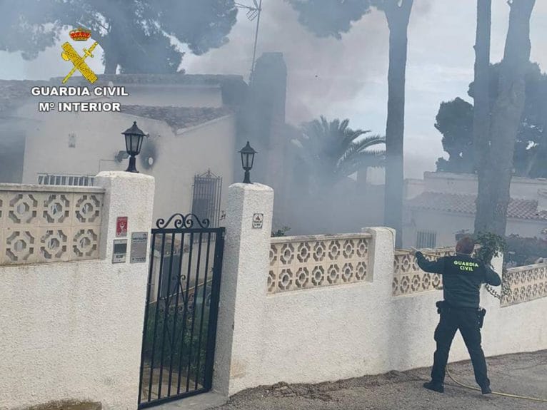 Casa calcinada en Moraira