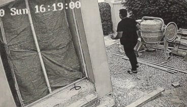 Imagen captada por la cámara de seguridad