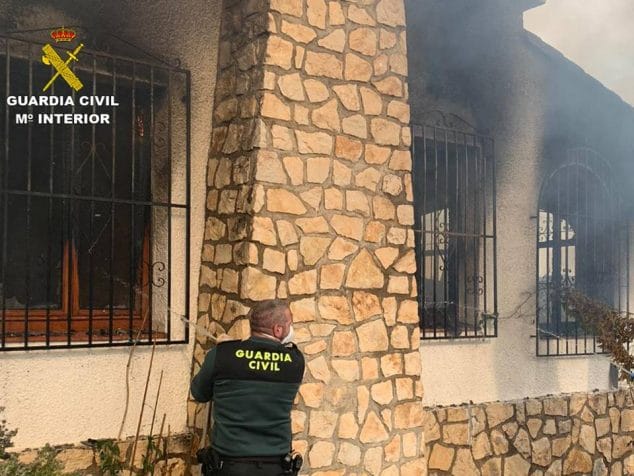 Imagen: Incendio vivienda en Moraira