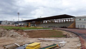 reforma de la pista de atletismo del polideportivo