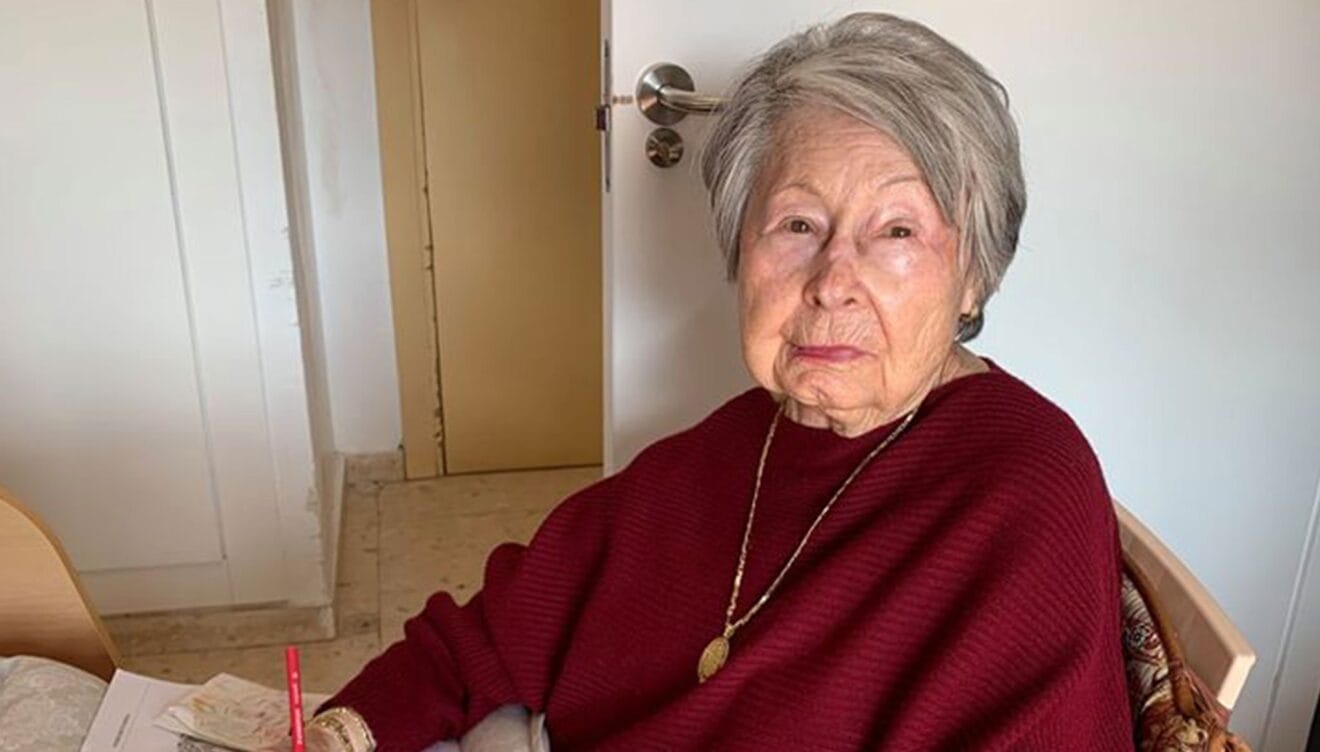 Teresa Puigcerver, usuaria de la Residencia Santa Llúcia