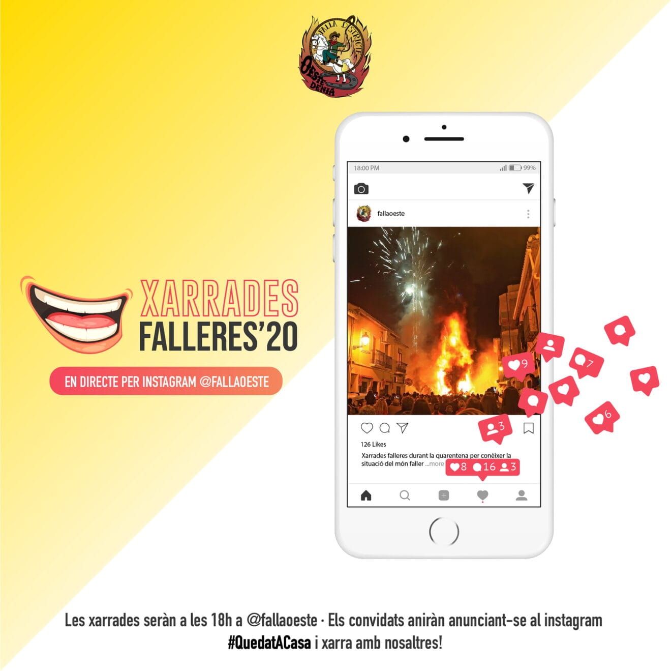 Xarrades Falleres Instagram Falla Oeste 2020