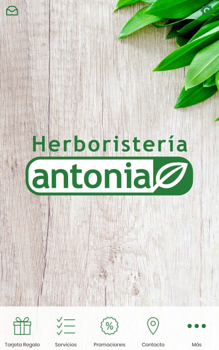 Portada de la App de Herboristería Antonia