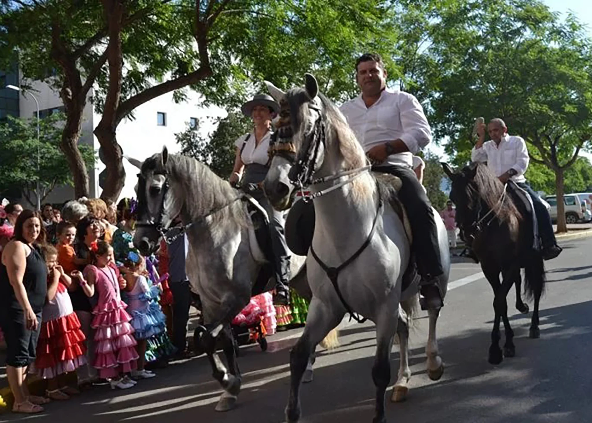 Desfile de caballos en la Romería de la Virgen en Dénia
