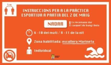 Instrucciones para practicar natación