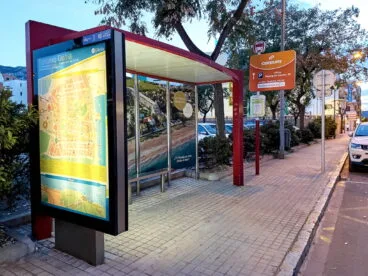 Parada del bus en Dénia