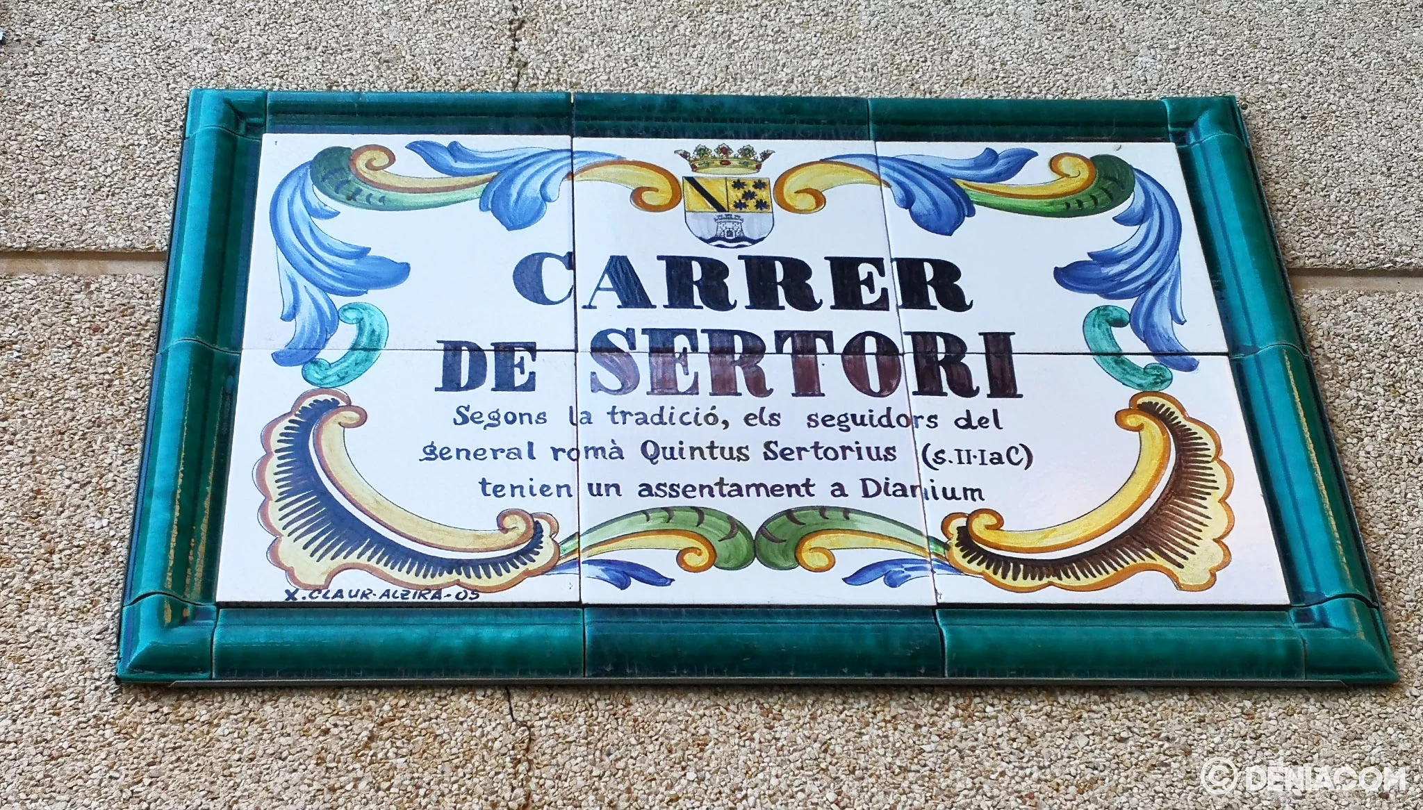 Placa de la calle Sertorio