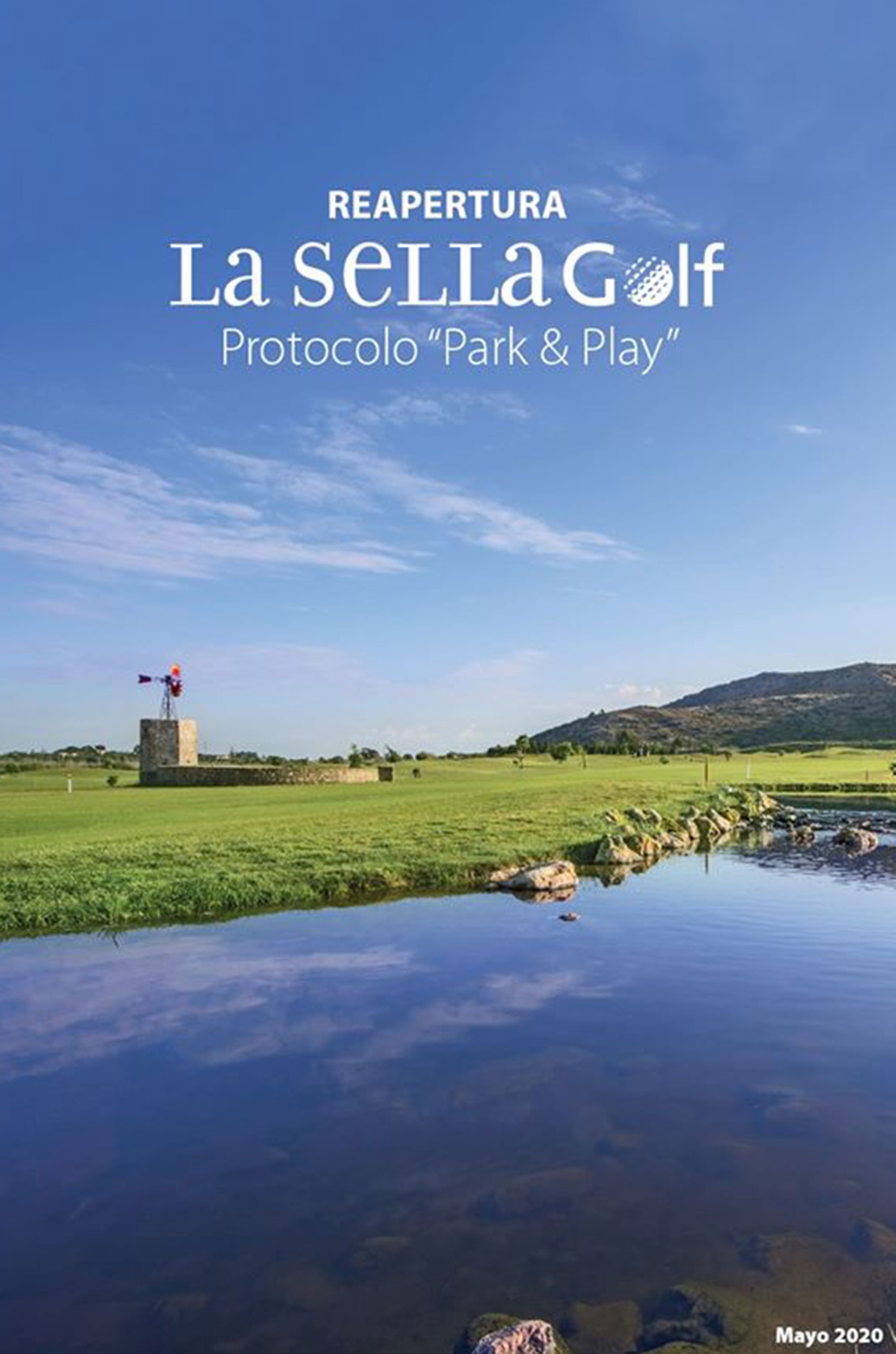 Protocolo para una práctica del golf segura, consultable con detalle en las RRSS de La Sella Golf