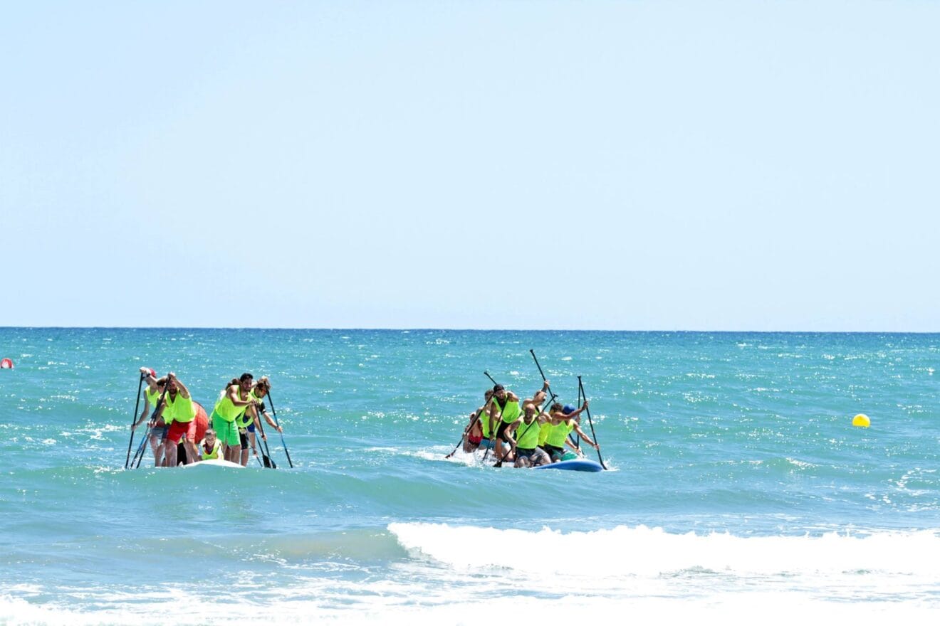 Competición Big Sup - Se ve con facilidad a los rider, también con sol