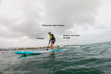 Detalles medidas de seguirdad SUP recomendadas en días oscuros