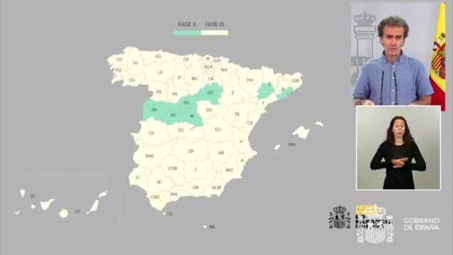 Imagen: Mapa de fases según provincia
