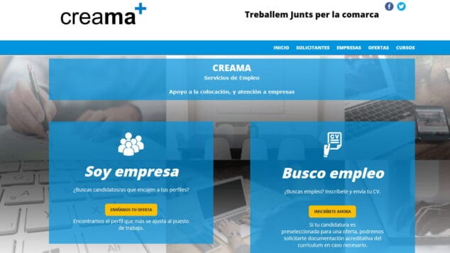 Imagen: Nuevo portal de la agencia de colocación