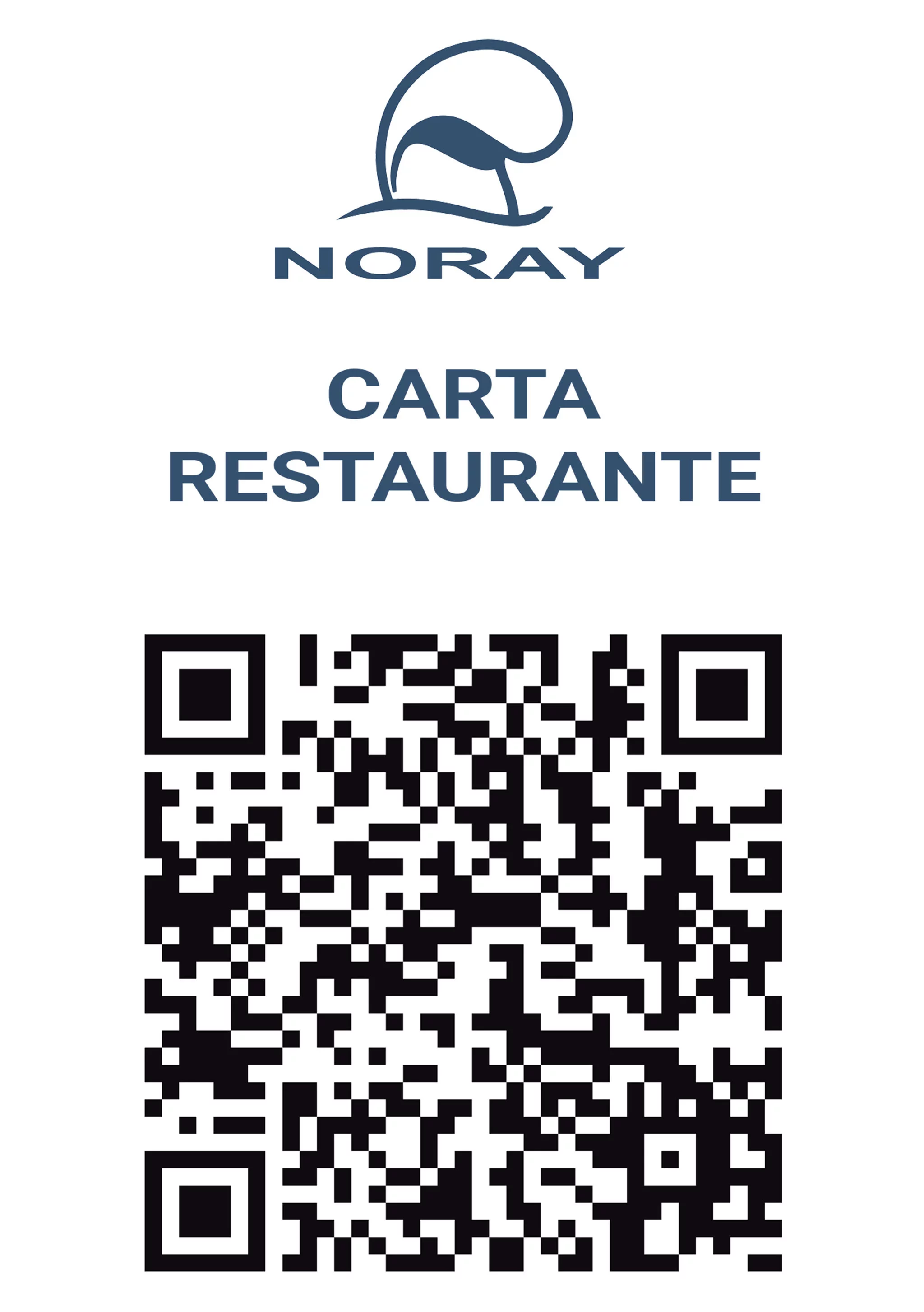 Carta del Restaurante Noray, en Jávea. con códigos QR – Avantcem