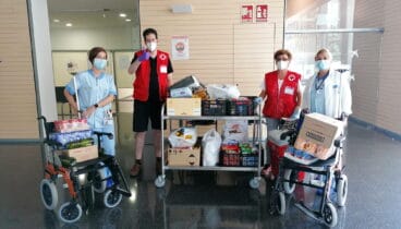 recogida de alimentos en el hospital