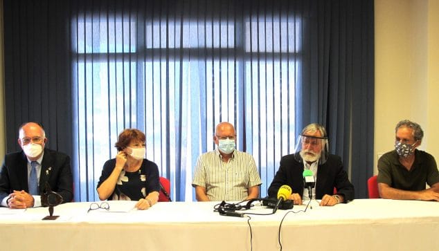 Imagen: Rueda de prensa en Marina de Dénia