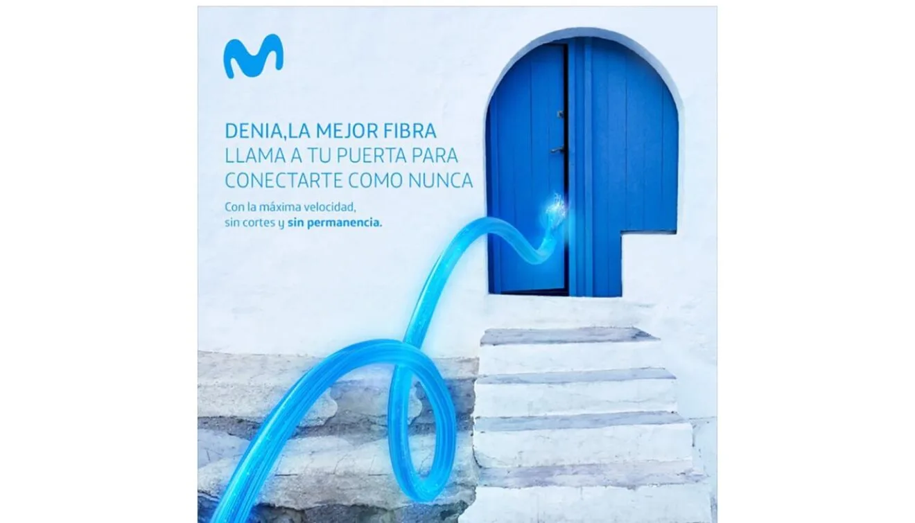 Campaña en redes sociales de fibra óptica en Dénia