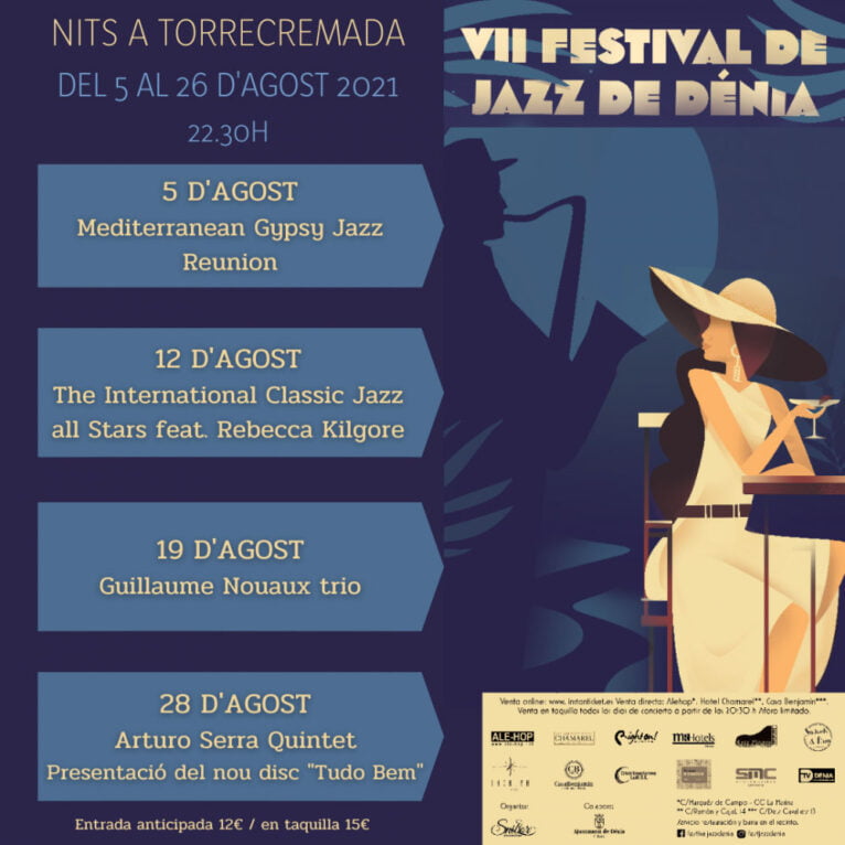 Cartel del Festival de Jazz de Dénia 2021