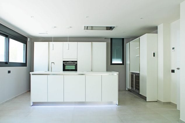 cocina proyecto unifamiliar altea gv arquitecnia