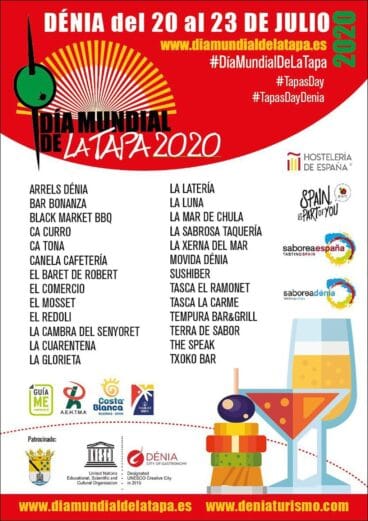 Locales participantes en la ruta del Día Mundial de la Tapa