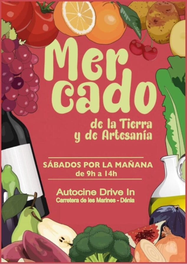 Imagen: Mercado en el Autocine de Dénia