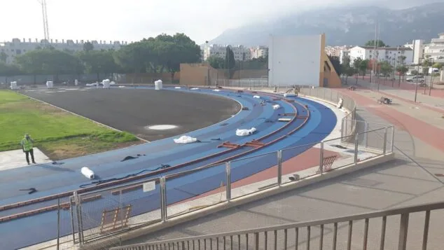 Imagen: Obras de la Pista de atletismo