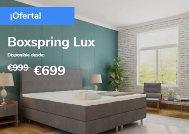 Aprovecha esta oferta en canapés en Amazing Deals Costa Blanca 1 Imagen: Canapé Boxspring - Amazing Deals Costa Blanca