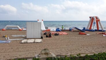 parque acuatico a unos metros de las viviendas