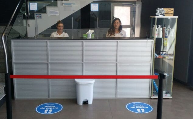 Imagen: Recepción con medidas de seguridad en Centro Deportivo Dénia