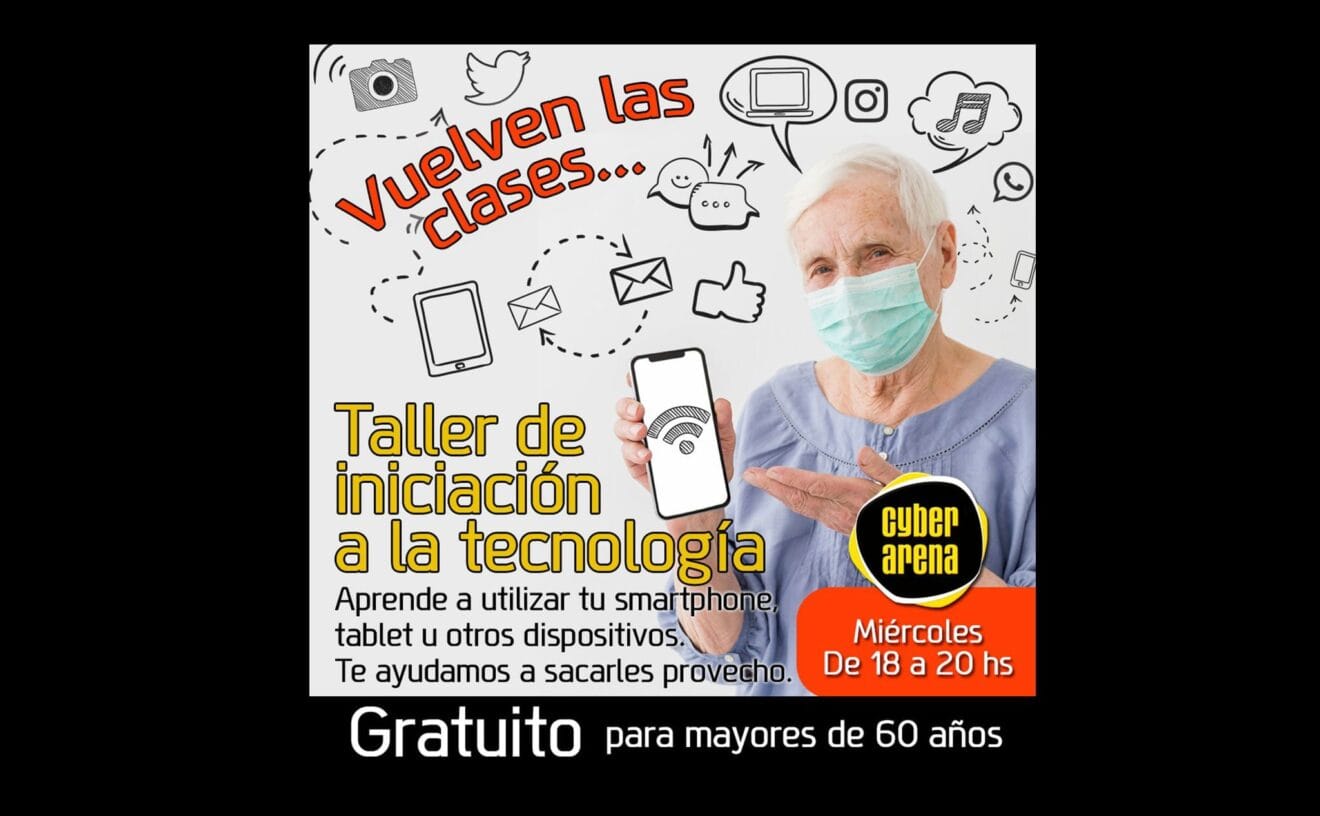 Taller de iniciación a la tecnología para mayores de 60 años - Cyber Arena