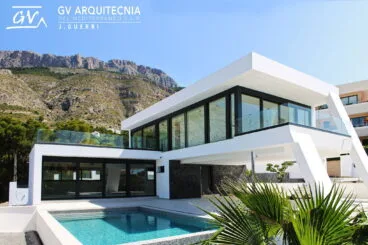 vista general proyecto unifamiliar altea gv arquitecnia